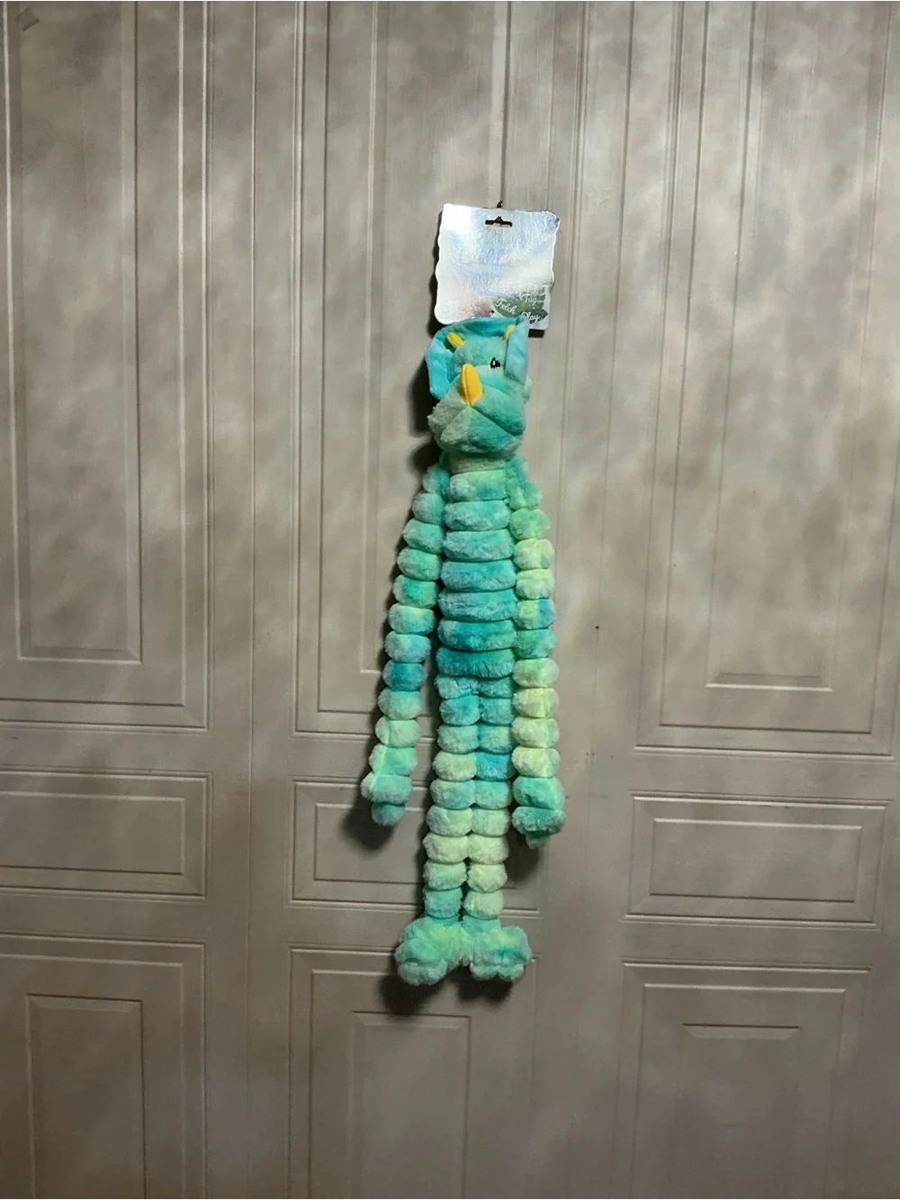 Bow Wow Corduroy  Pet Dog Toy -  With Squeaker Very Solf Dog Toy 28”
